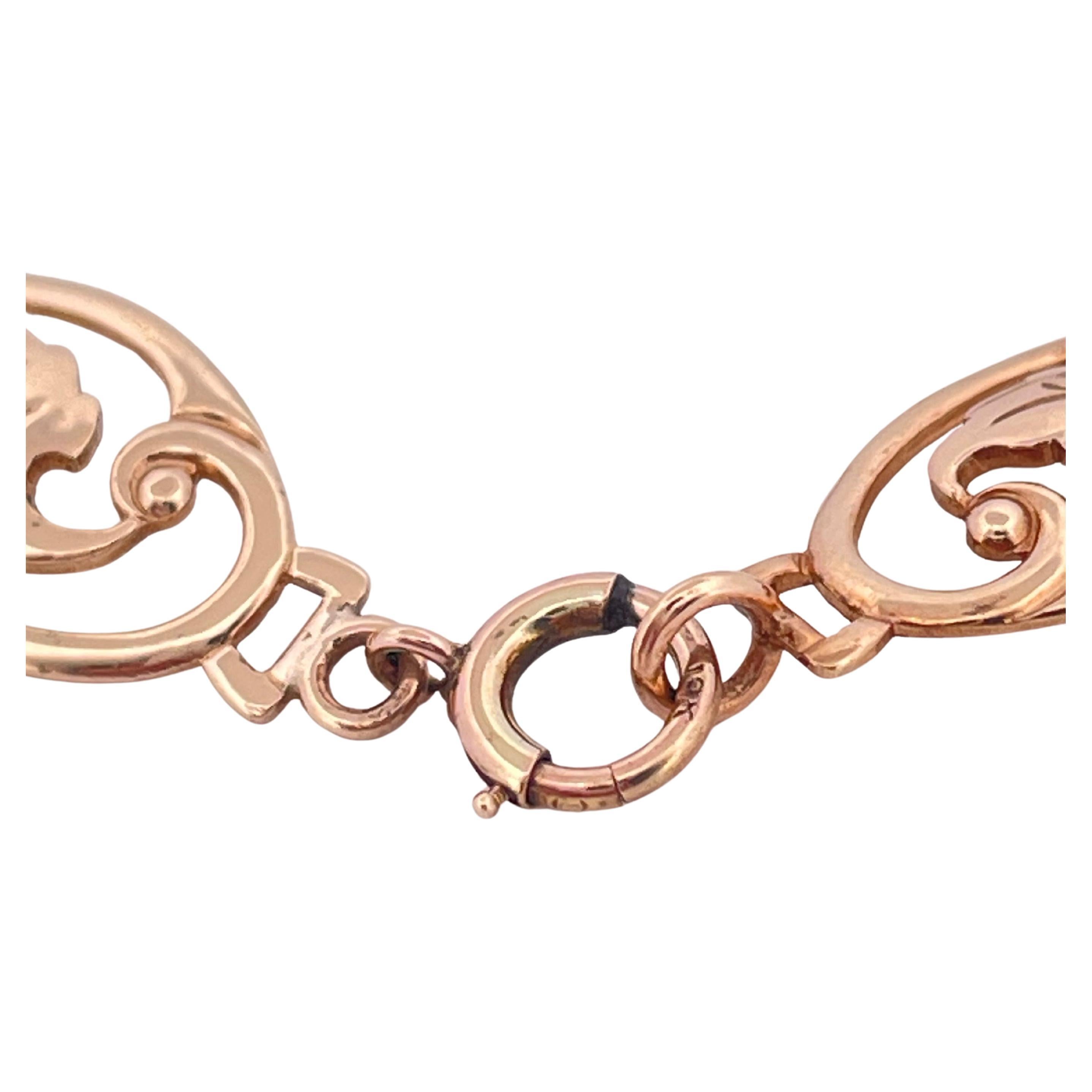 Three Zircon Stoned Bracelet Set in 10K Yellow Gold For Sale 2