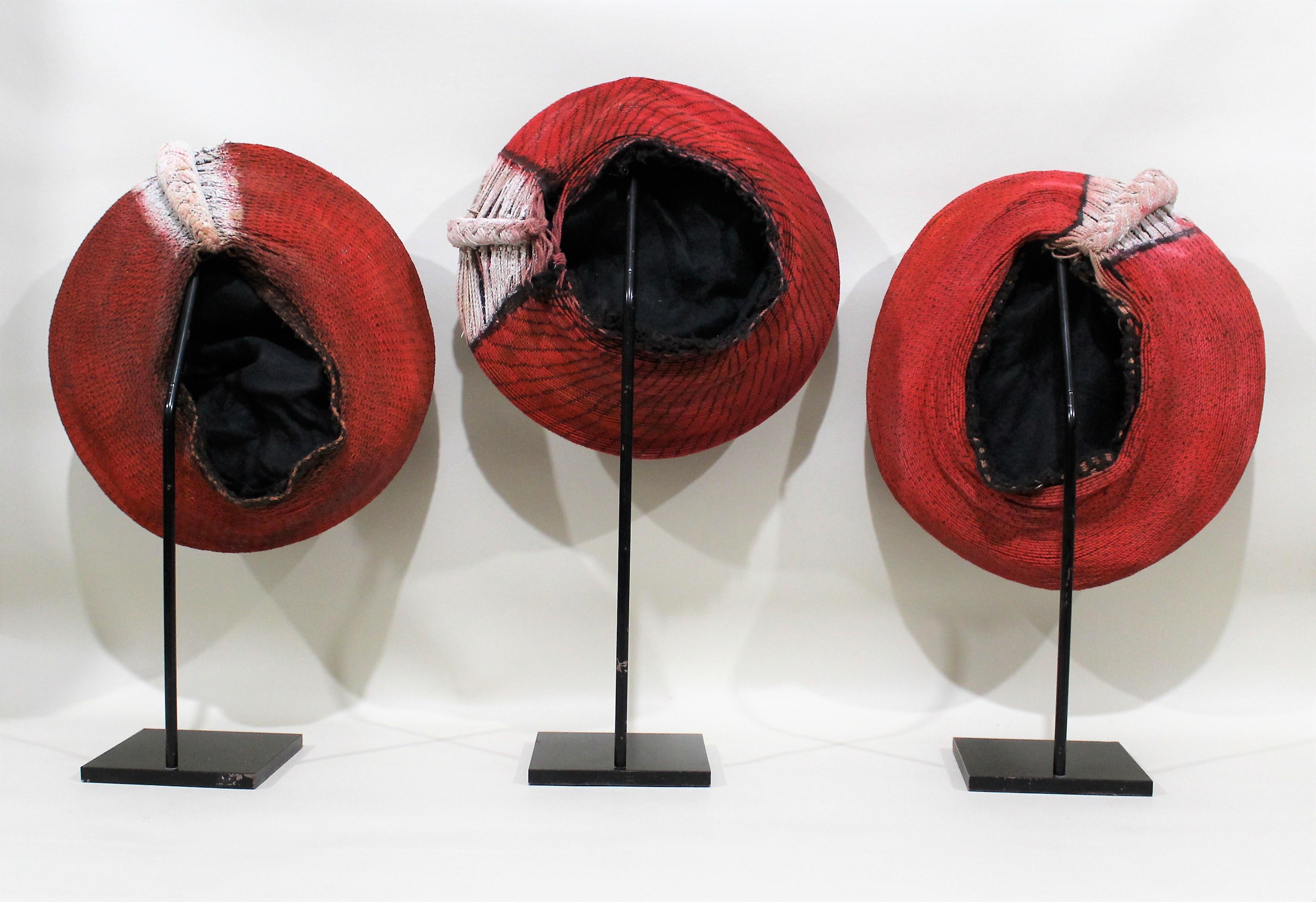 African Three Zulu Isicholo Bridal Hats