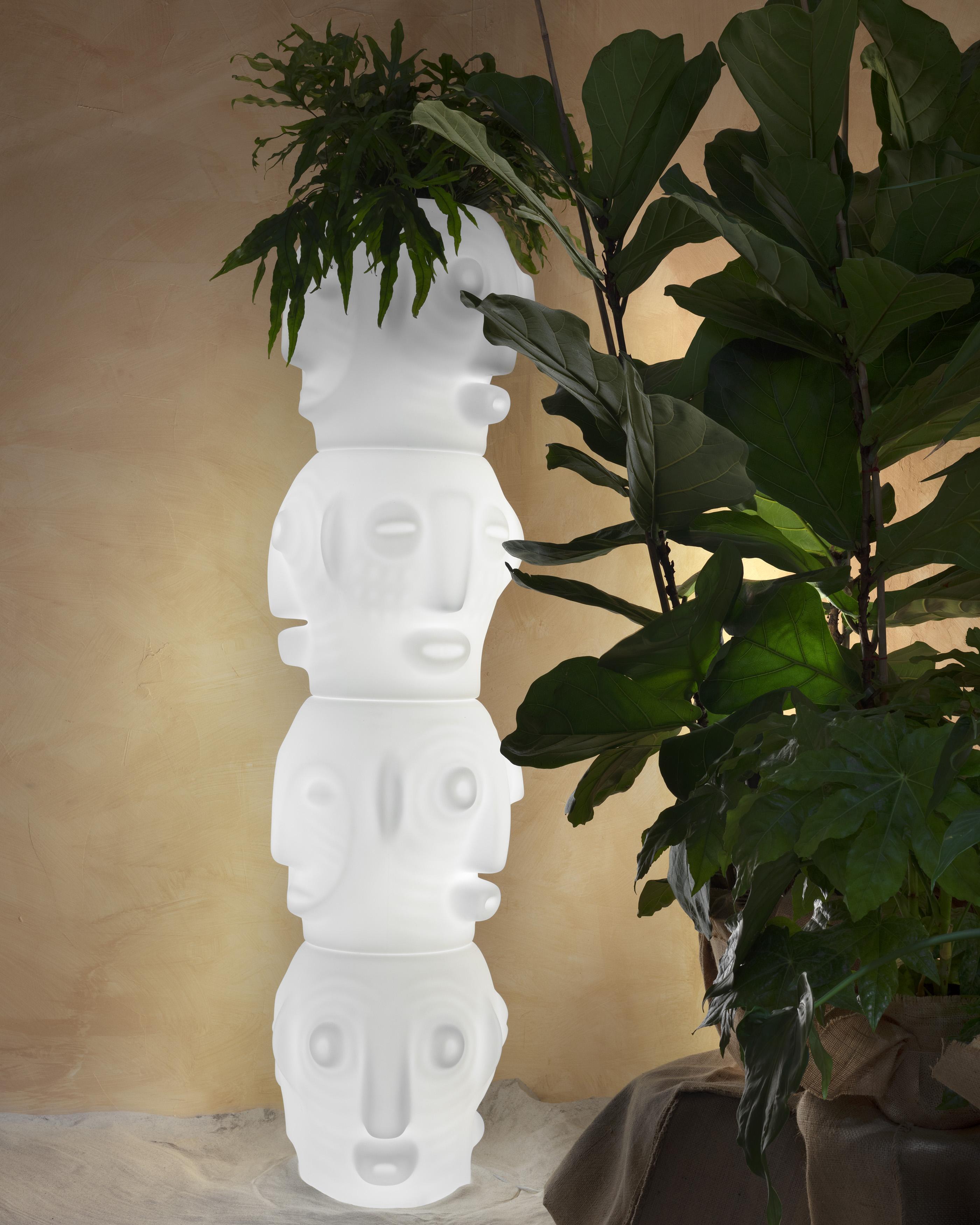Post-Modern Threebù 3 Totem Lighted Pot by Marcantonio For Sale