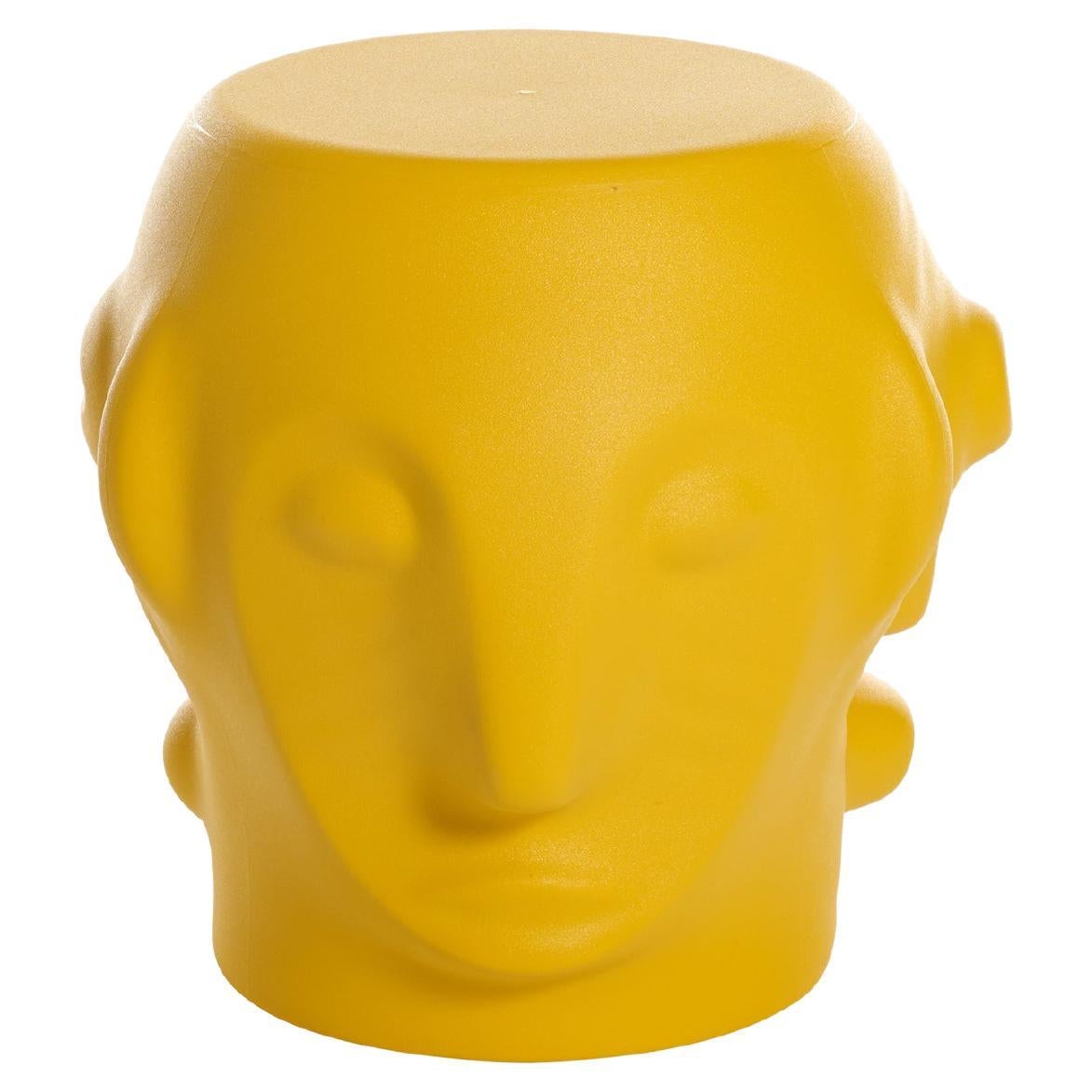 Table basse jaune safran Threebù par MARCANTONIO en vente