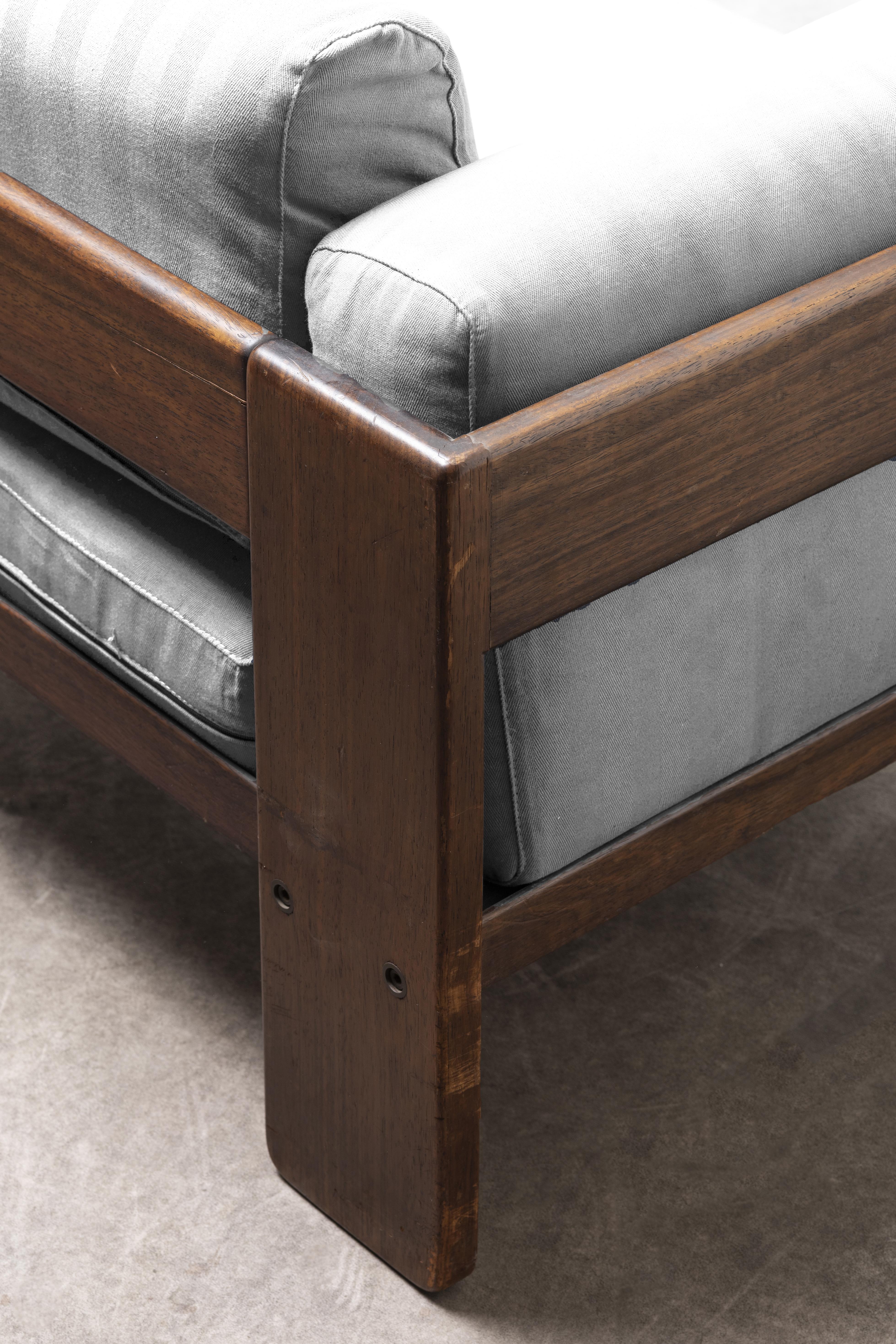 Wood Three‐Seats Sofa Mod. Bastiano