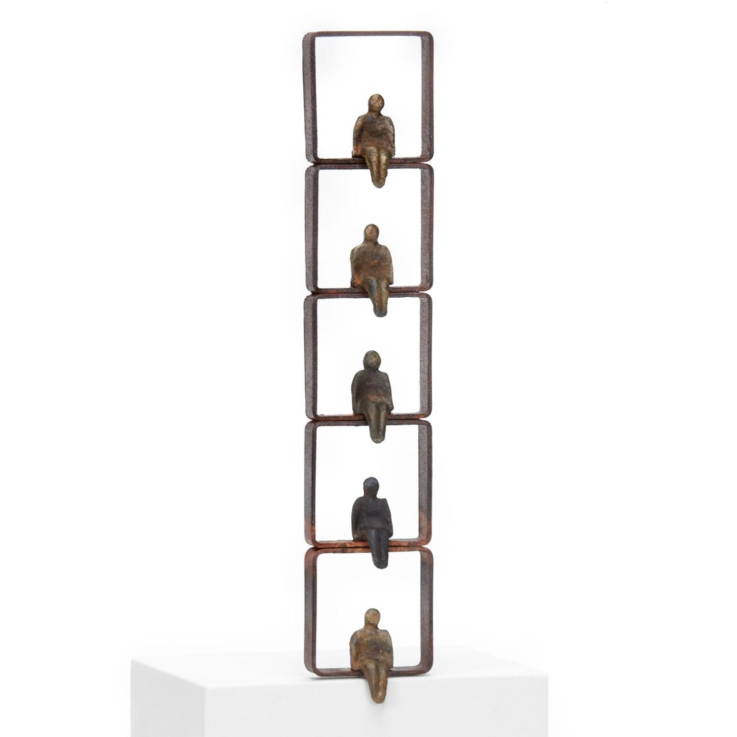 Contemporary Threshold 5 Bronze Sculpture For Sale