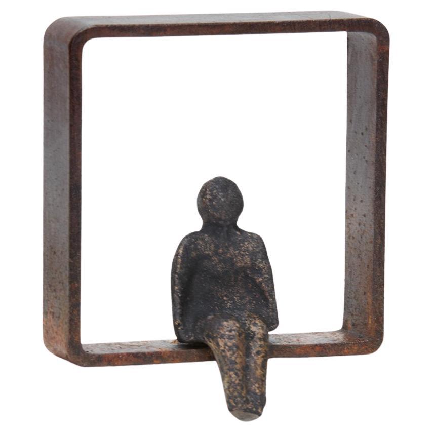 Scultura in bronzo della soglia