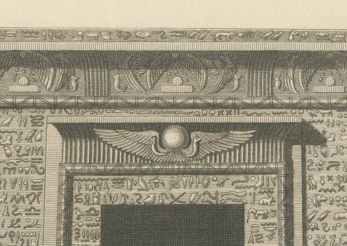 Threshold of Divinity: The Dendera Isis Temple Doorway in Upper Egypt, 1801