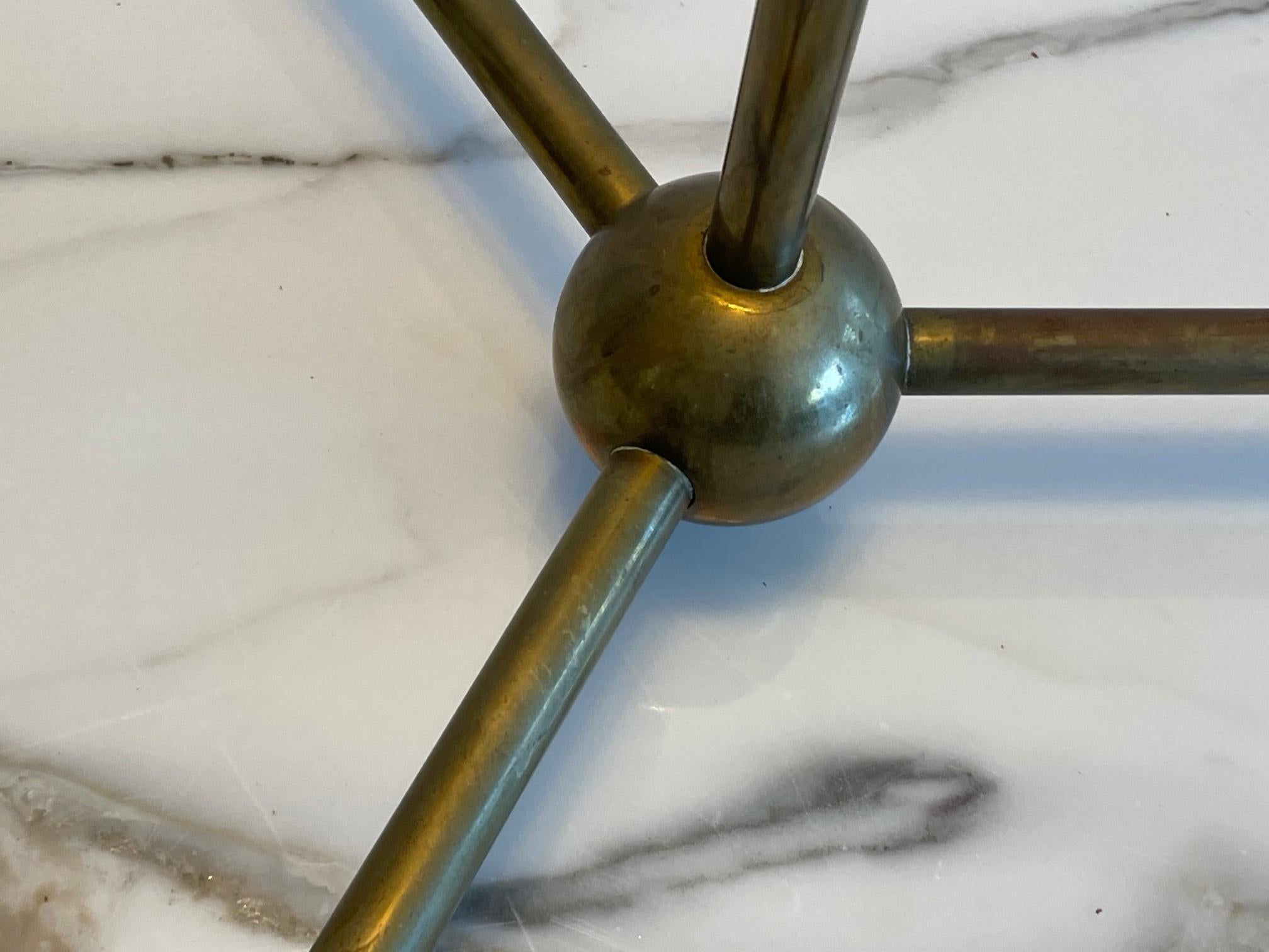 Mid-20th Century T.H.Robsjohn-Gibbings Brass Floor Lamp For Sale