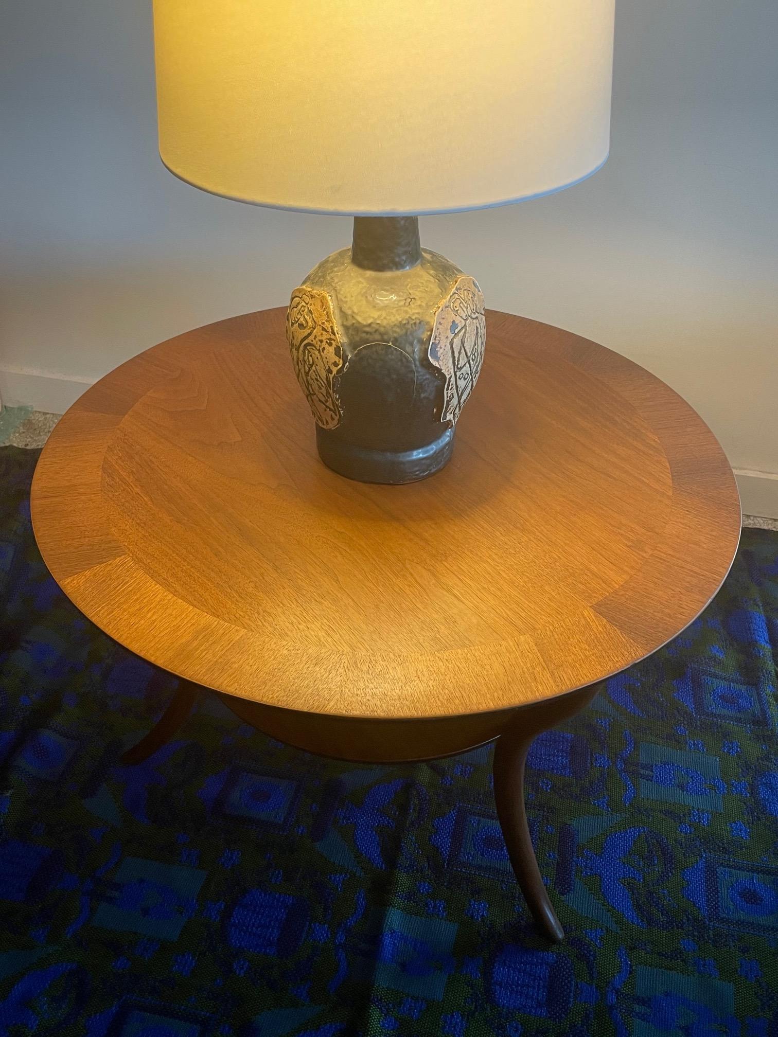 T.H.Robsjohn-Gibbings Klismos Lamp Table 5