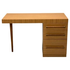 T.H. Robsjohn-Gibbings, Widdicomb, Mid-Century Modern, Desk, Cane, 1960s