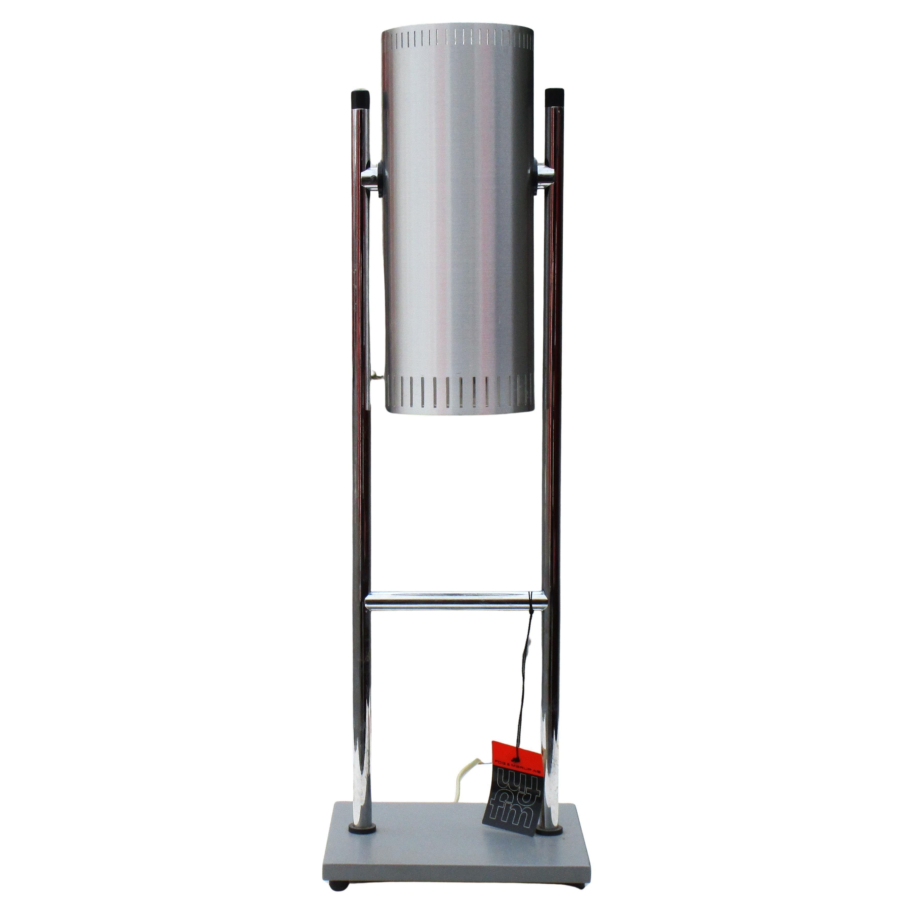 Scandinave moderne Lampe de bureau Trombone par Jo Hammerborg pour Fog and Morup, Danemark / années 1960 en vente