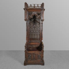 Throne Chair with Incredible Carving