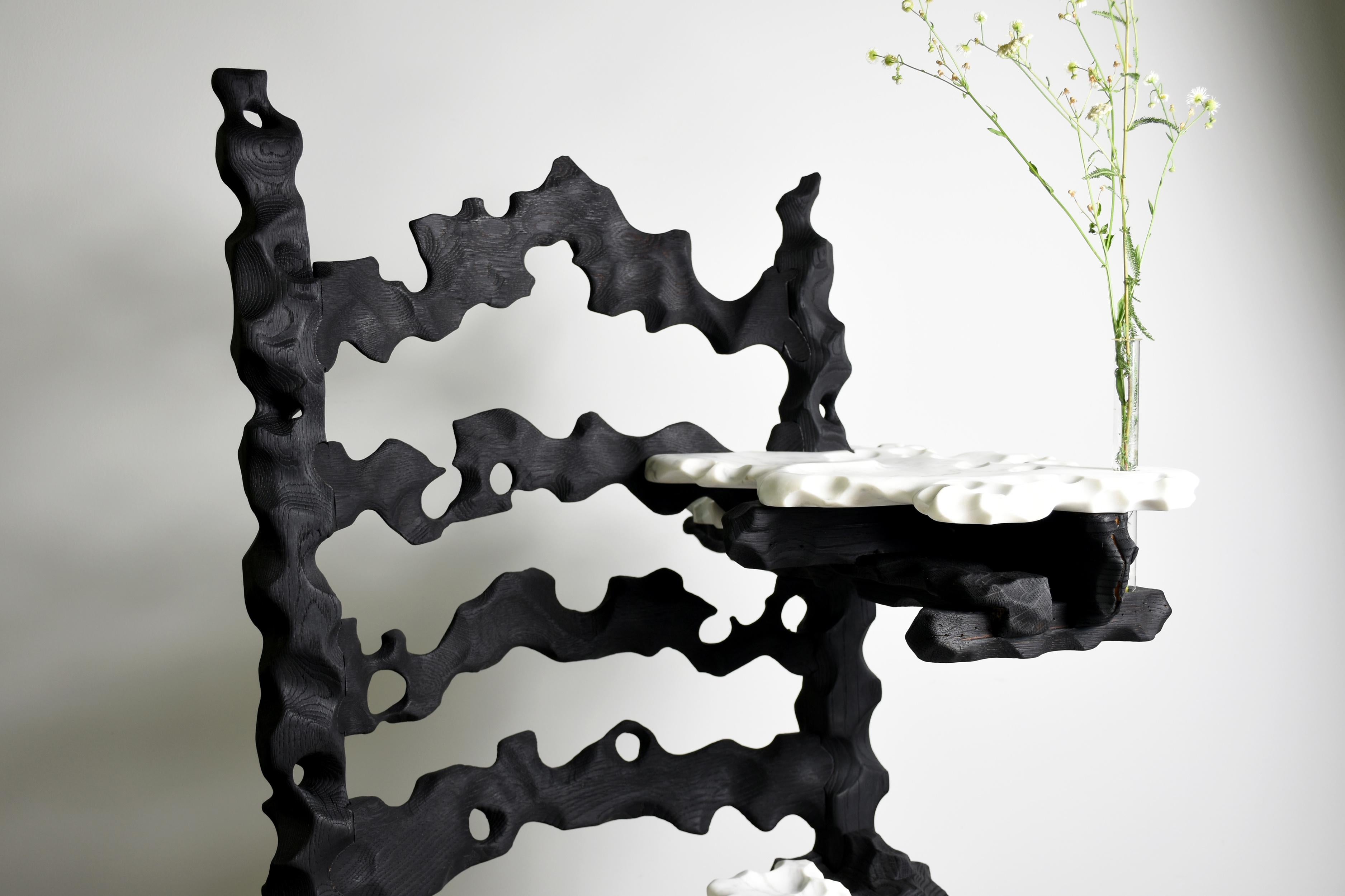 Post-Modern Throne Side Table by Gabor Gobi For Sale