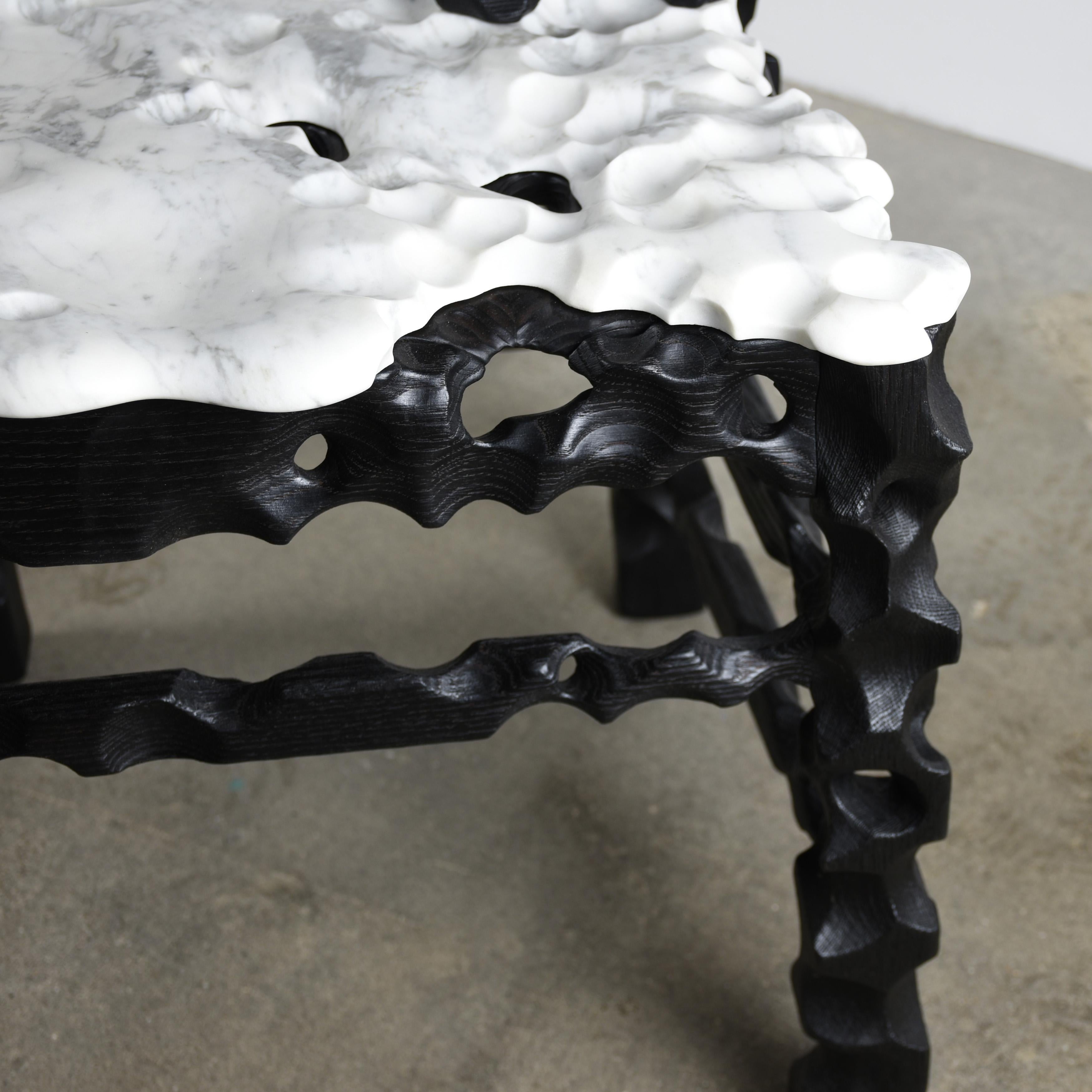 Contemporary Throne Side Table by Gabor Gobi For Sale
