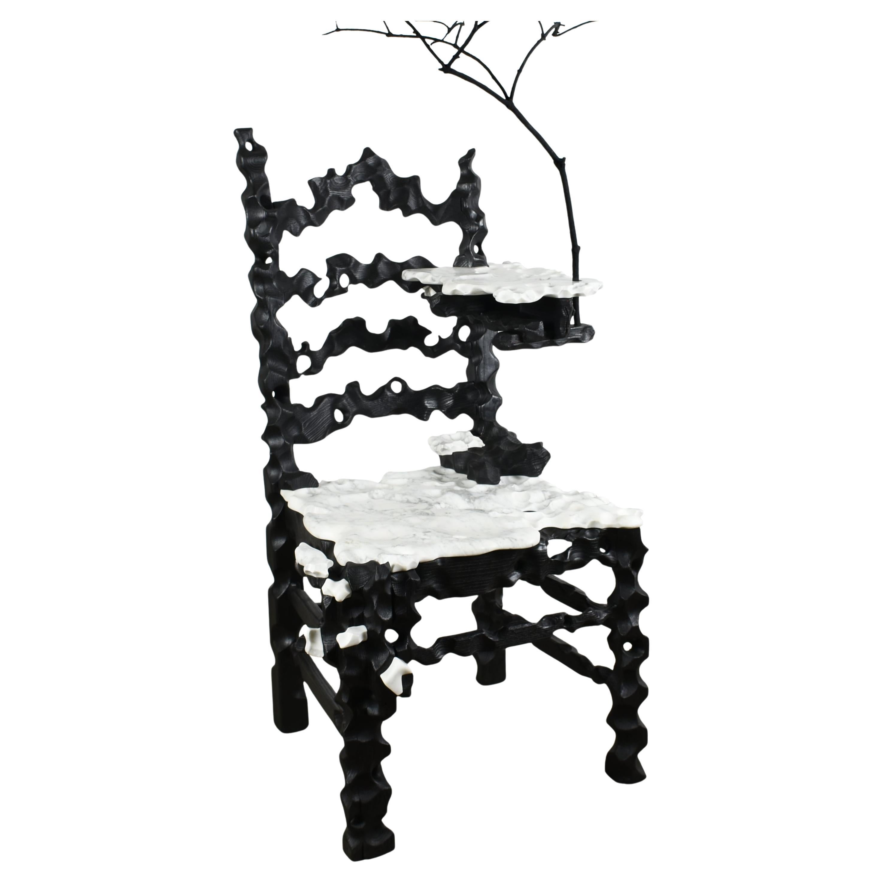 Throne Side Table by Gabor Gobi For Sale