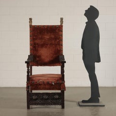 Throne Walnut, Italy, 17th Century