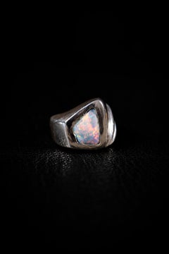 Through Dimensions (Australian Opal, Sterling Silver Ring) by Ken Fury
