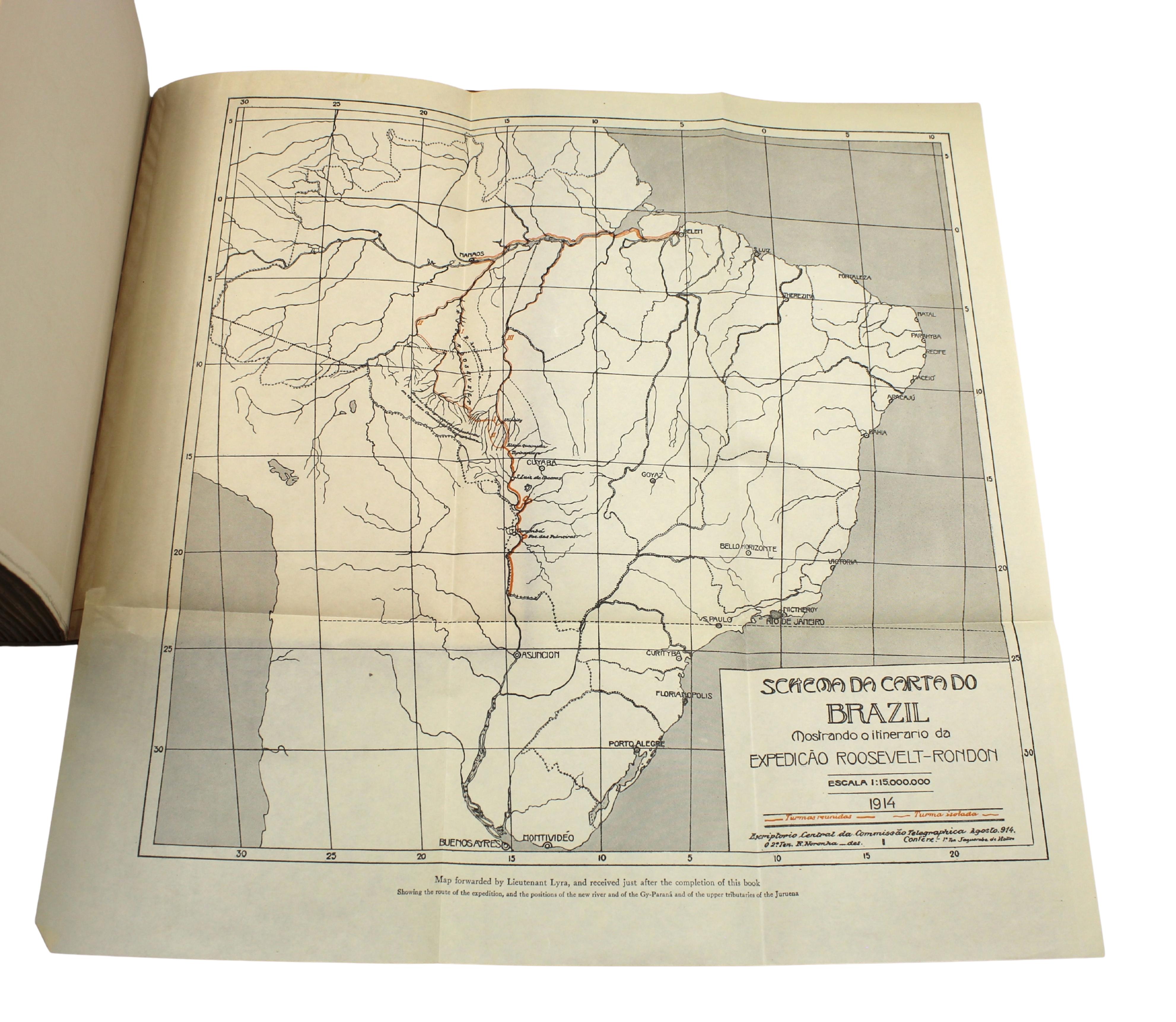 Through the Brazilian Wilderness by Theodore Roosevelt, First Edition, 1914 en vente 4