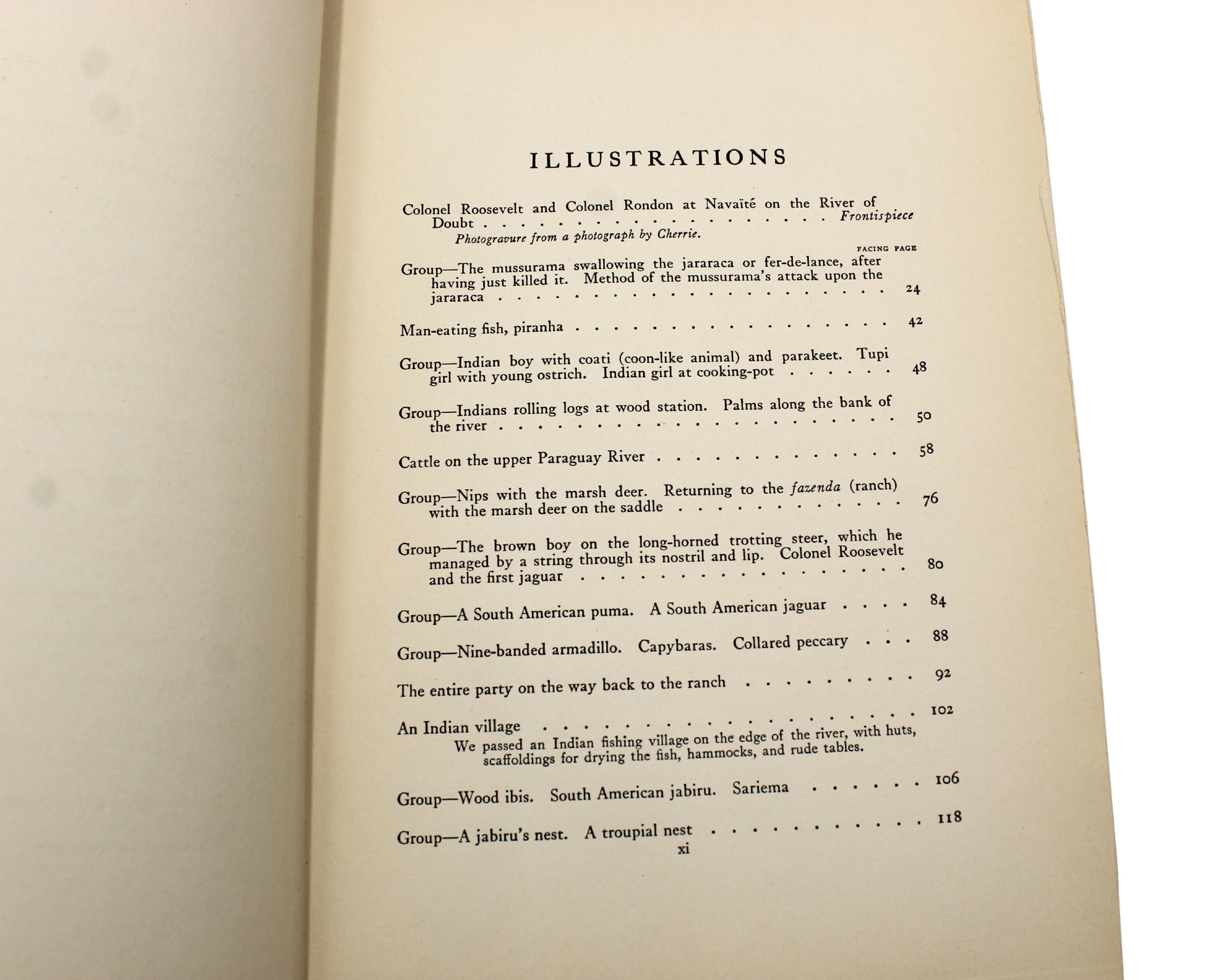 Through the Brazilian Wilderness by Theodore Roosevelt, First Edition, 1914 en vente 1