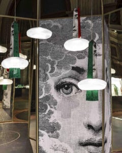 A TRAVÉS DE LAS NUBES Lámpara colgante pequeña Malaquita de Fornasetti para Wonderglass