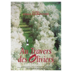 A través de los olivos 1994 Grande cartel de cine francés