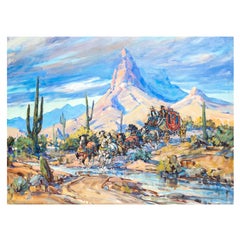 Through the Pugho Pass - Butterfield Trail Original Oil Paintingby Marjorie Reed