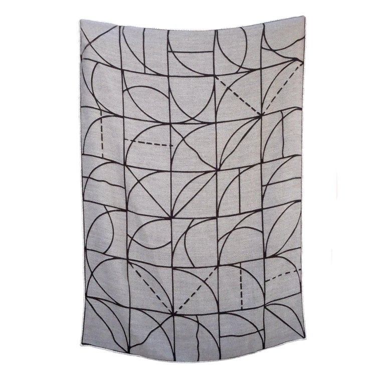 Hand-Woven Throw / Blanket after Sol LeWitt For Sale
