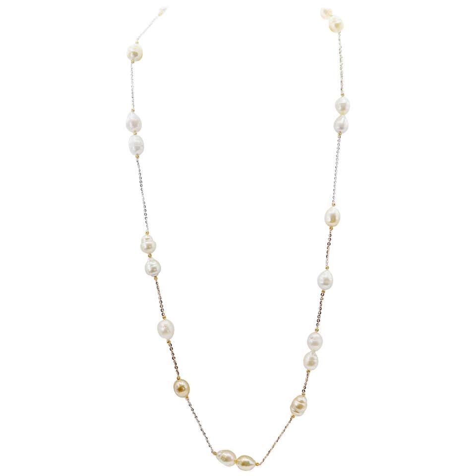 Yoko London Freshwater Pearl Rope Necklace For Sale at 1stDibs