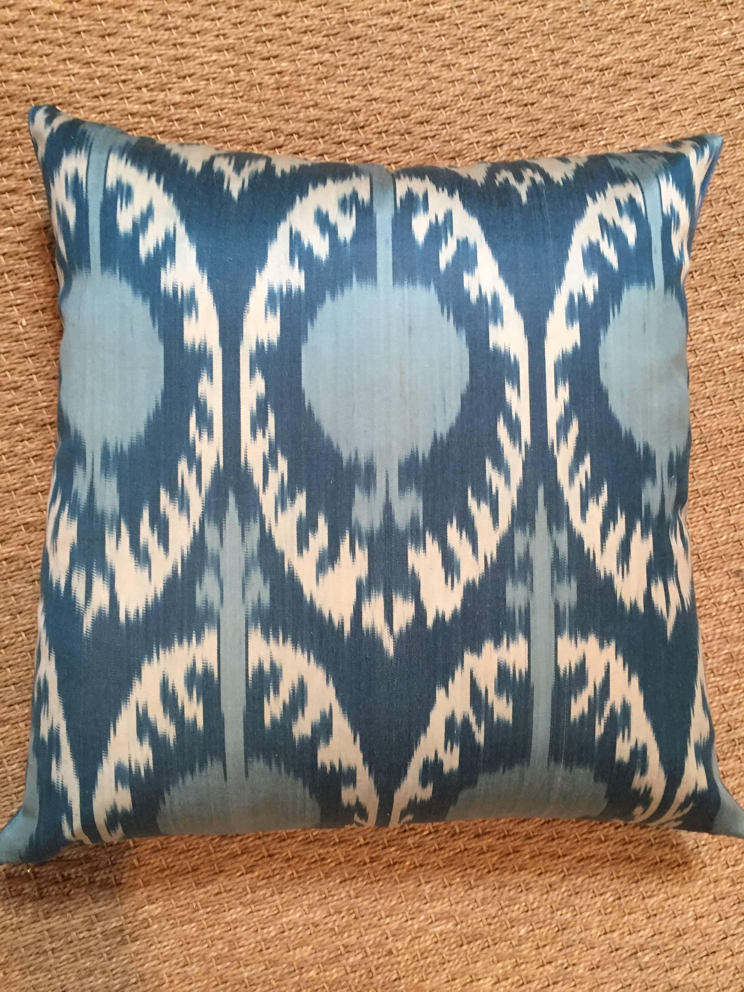 Throw Pillow from Turkey Hand Embroidered and Designed by Michelle Nussbaumer In Excellent Condition In Dallas, TX