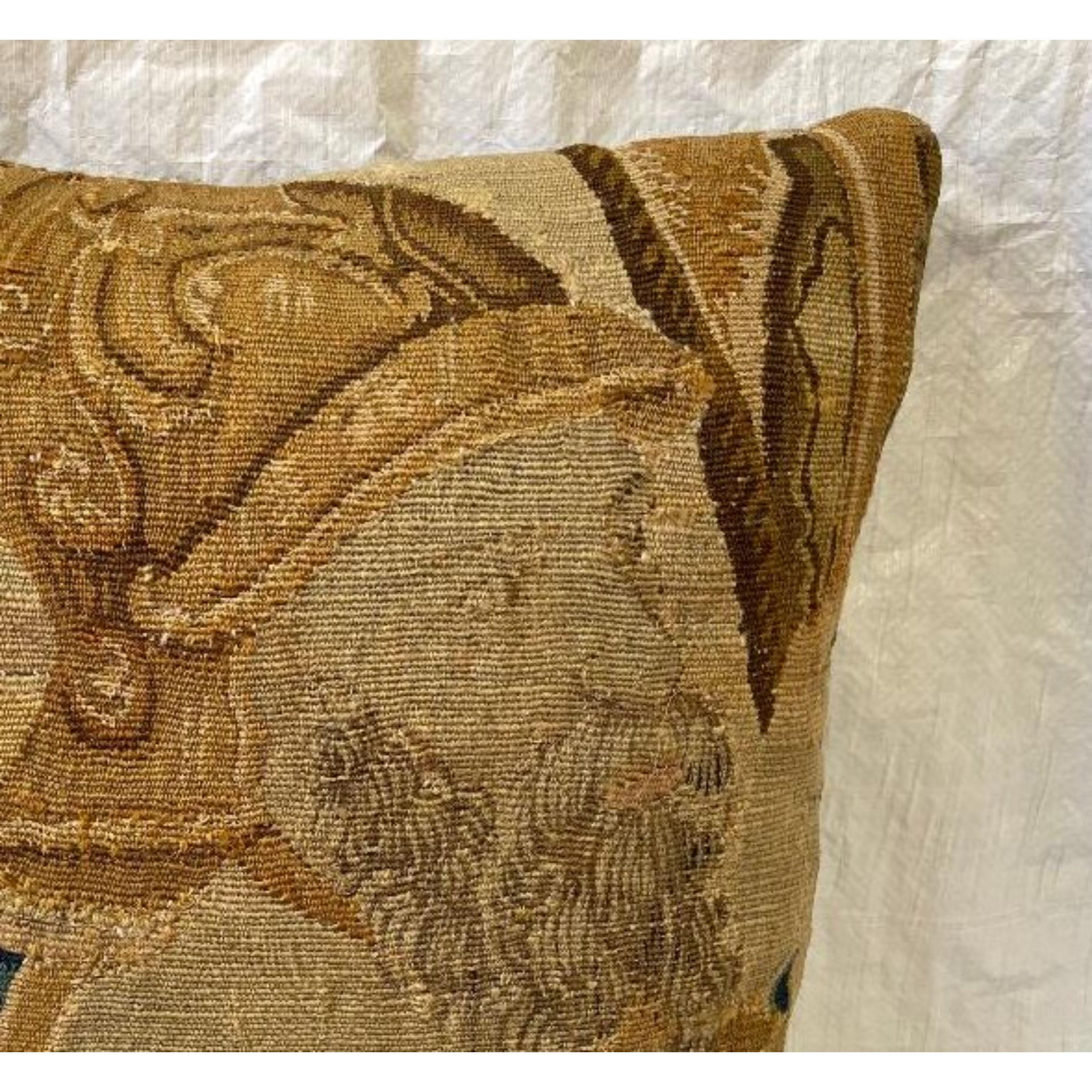 16th Century Flemish Tapestry Pillow 20