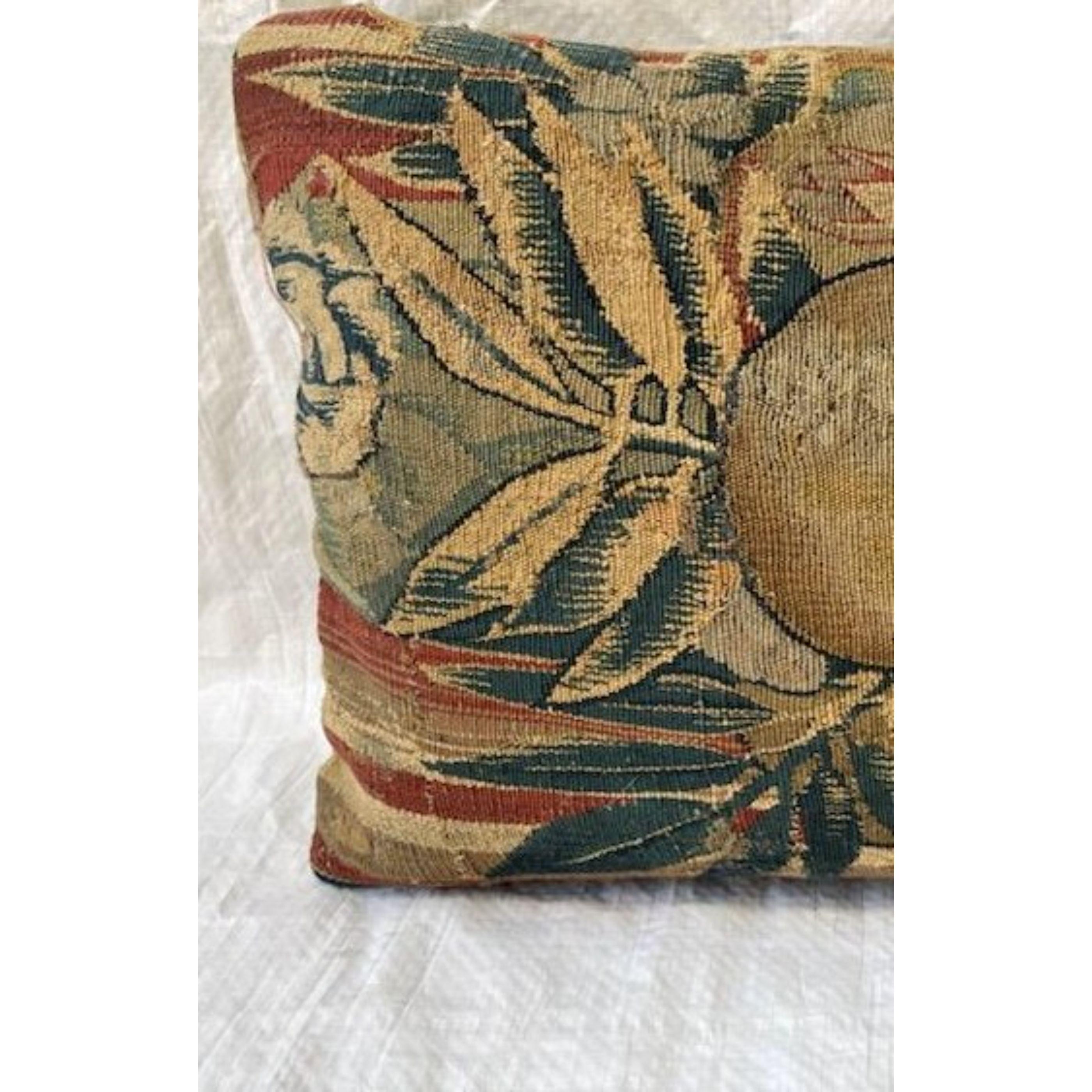 17th Century Brussels Tapestry Pillow 19