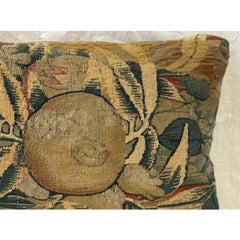 Throw Pillow Made from 17th Century Brussels Tapestry