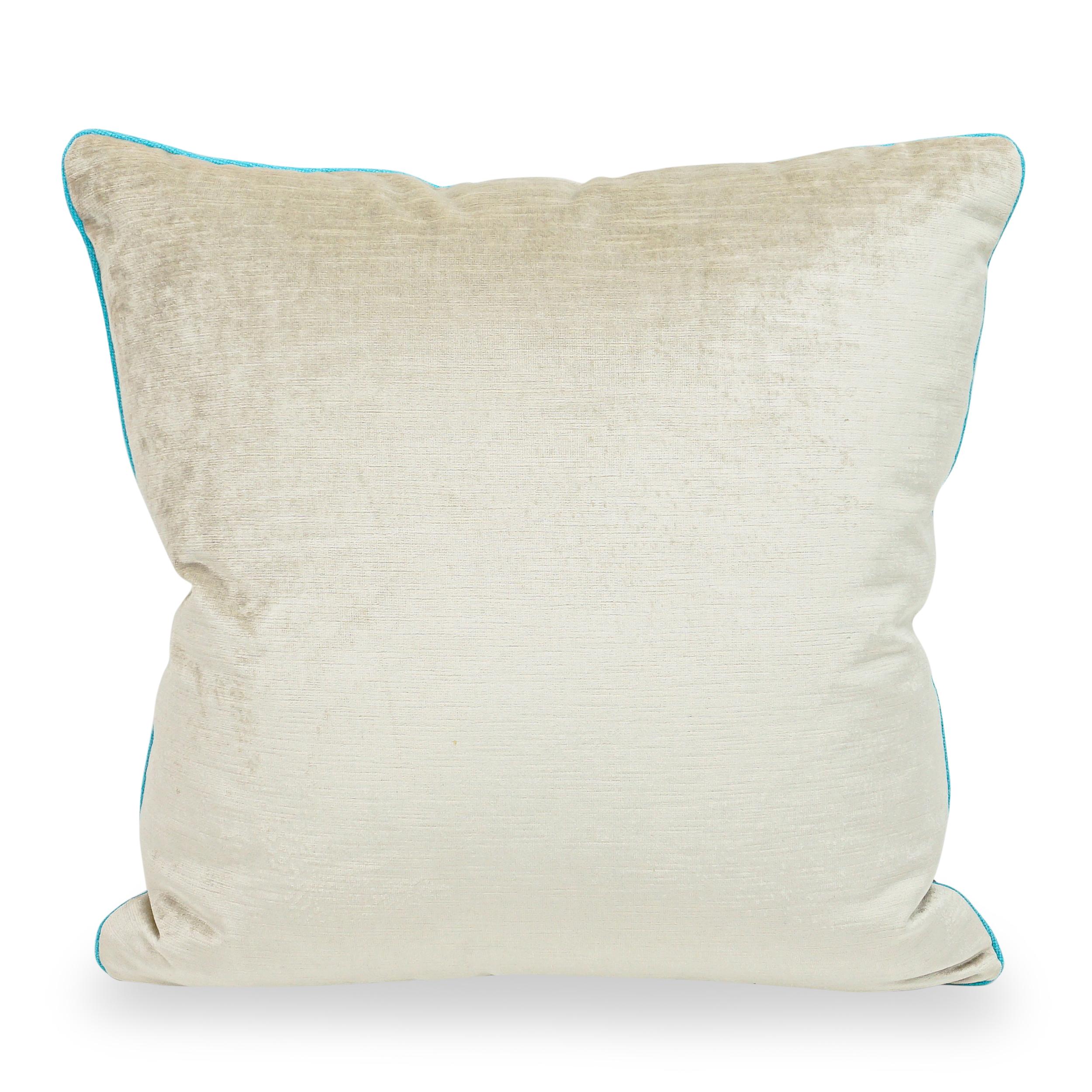 Modern Throw Pillows with Colorful Satin Stripes For Sale
