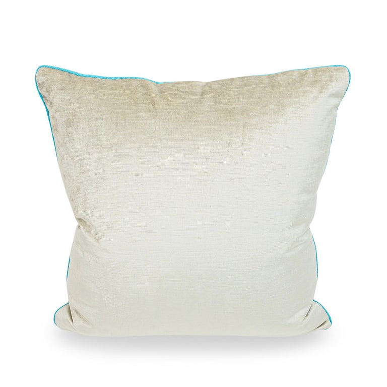 Throw Pillows with Colorful Satin Stripes For Sale at 1stDibs