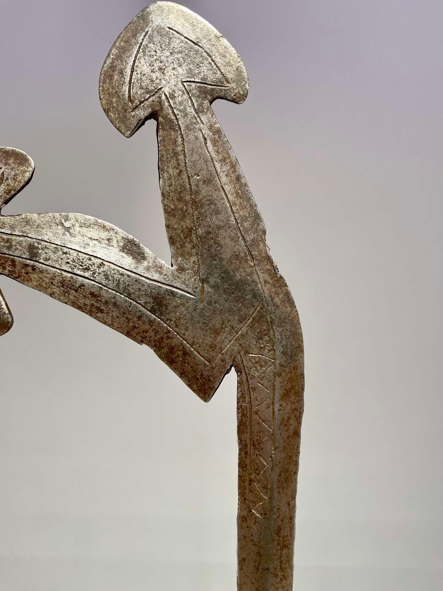 Congolese Throwing Knife Of The Banda Yakpa People Mbugbu Central Africa Congo Kipinga For Sale
