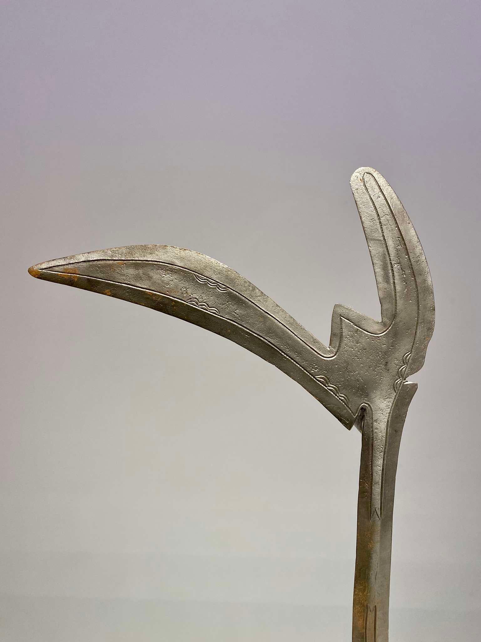 Congolese Throwing Knife Of The Banda Yakpa People Mbugbu Central Africa Congo Kipinga For Sale