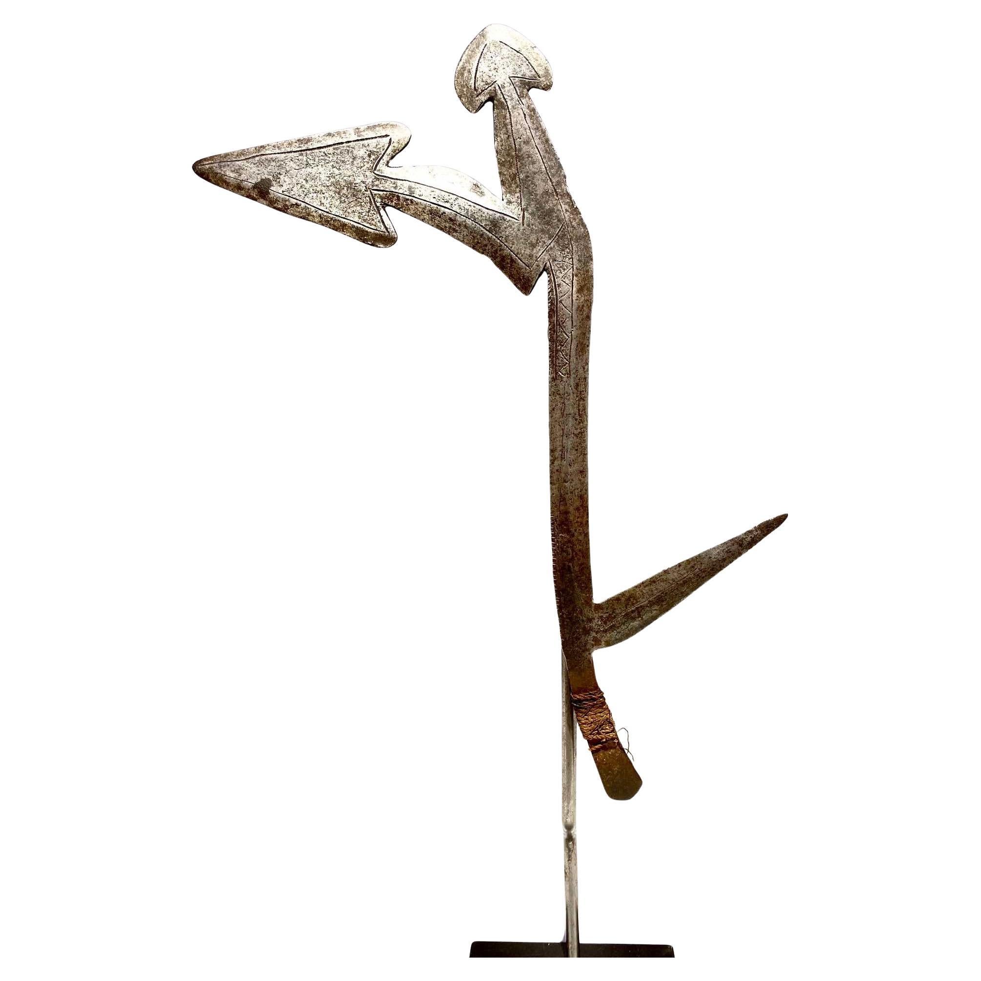 Throwing Knife Of The Banda Yakpa People Mbugbu Central Africa Congo Kipinga
