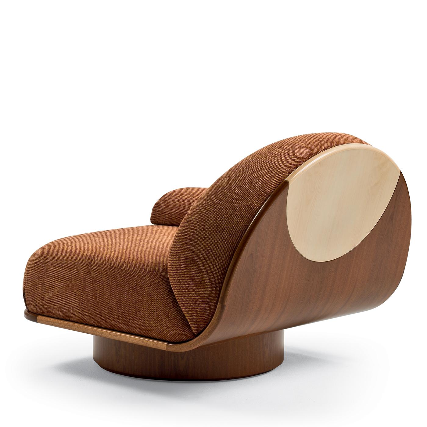 Legno Poltrona Thumb Asymmetrical Rust di Lorenza Bozzoli in vendita