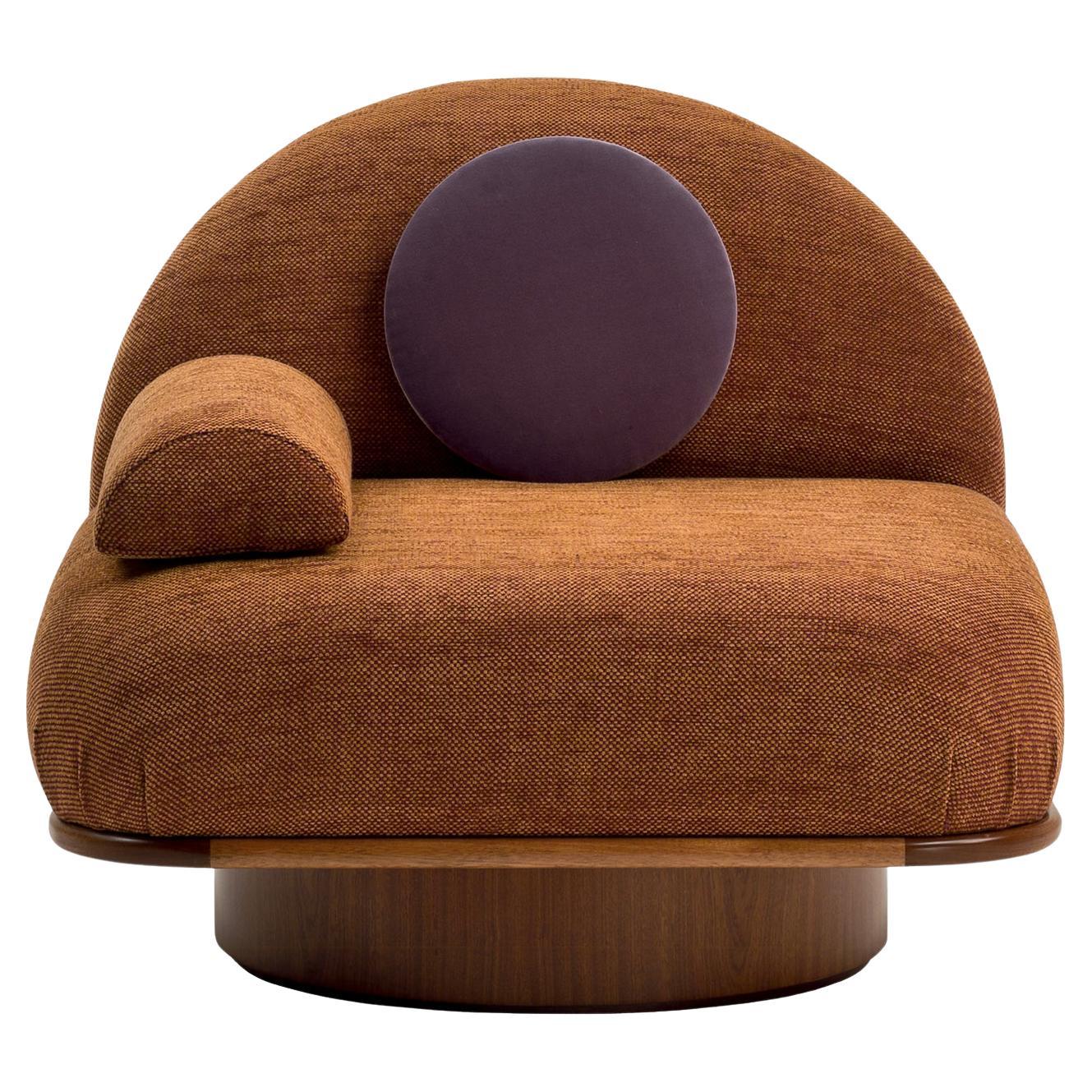 Poltrona Thumb Asymmetrical Rust di Lorenza Bozzoli in vendita