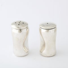 'Thumb Print' Sterling Silver Salt & Pepper Shakers by Elsa Perretti for Tiffany
