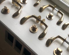 Thumb turn locks in solid brass