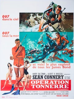 Thunderball 1965 French Grande Film Poster, Robert McGinnis and Frank McCarthy