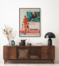 Thunderball 1965 Affiche du film French Moyenne, Robert The McGinnis et Frank McCarthy