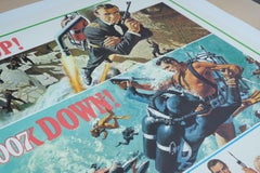 Thunderball (1965)  Original-Vintage-Poster von James Bond  Mint - Leinen mit Rückenbeschichtung