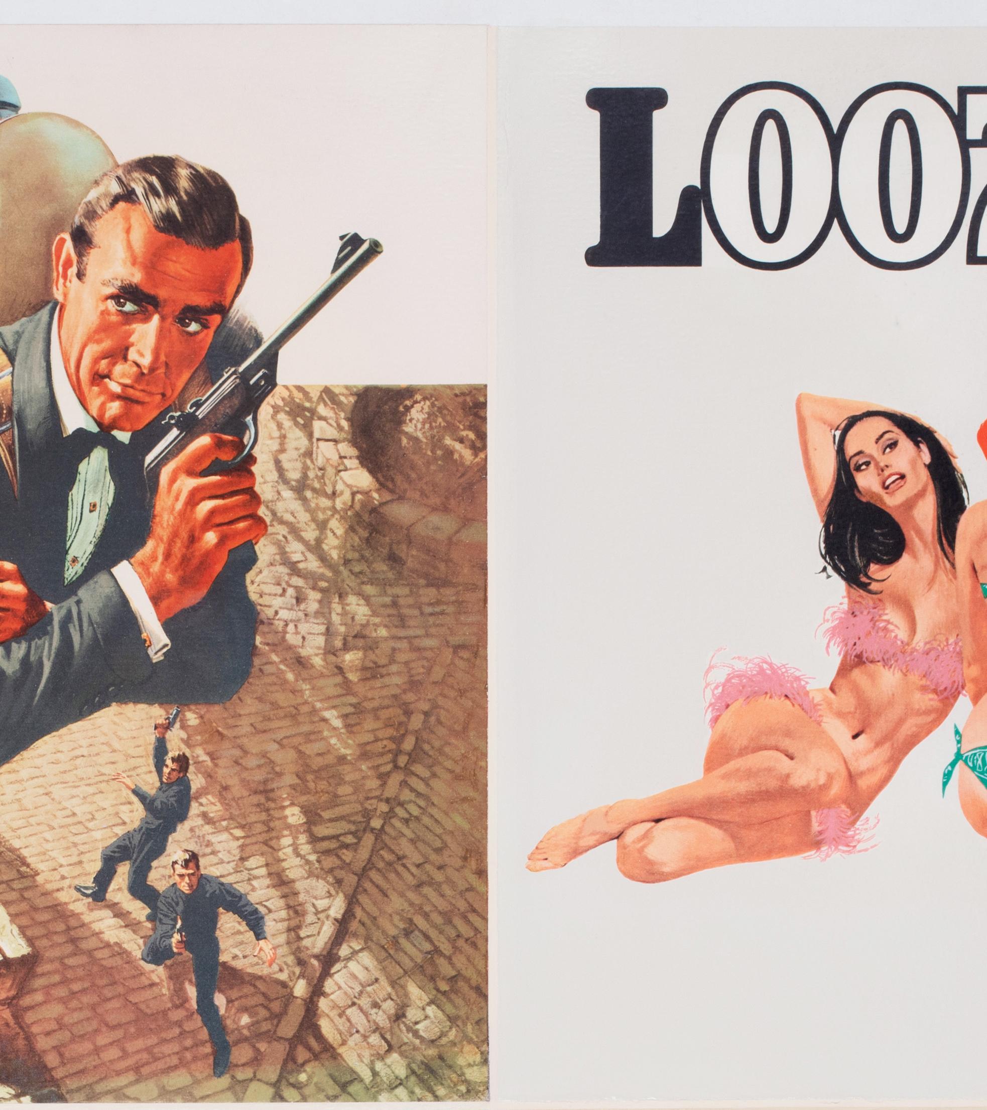 Thunderball 1965 UK Quad Advance Film Poster, Robert McGinnis & Frank McCarthy In condizioni buone in vendita a Bath, Somerset