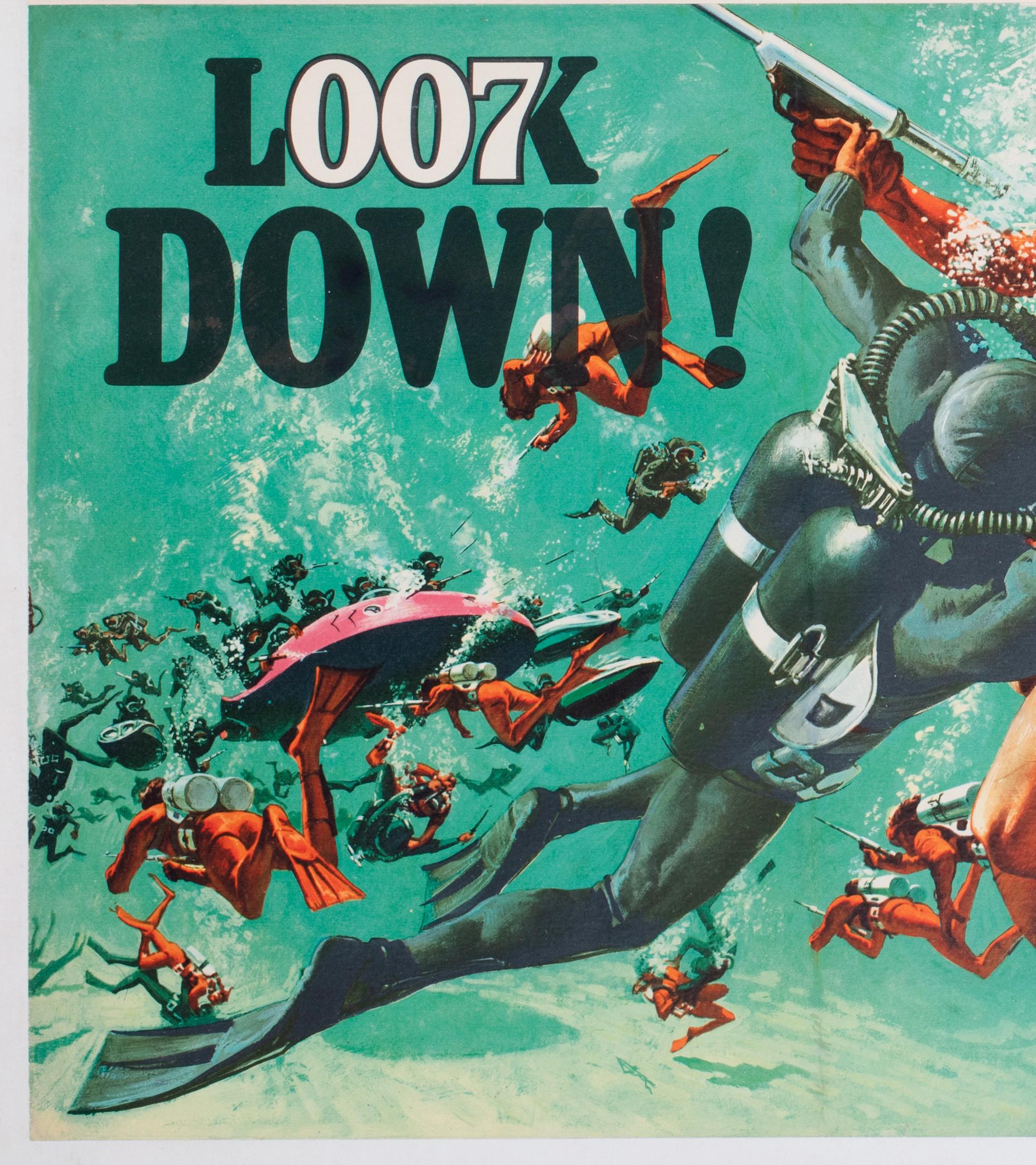 Carta Thunderball 1965 UK Quad Advance Film Poster, Robert McGinnis & Frank McCarthy in vendita