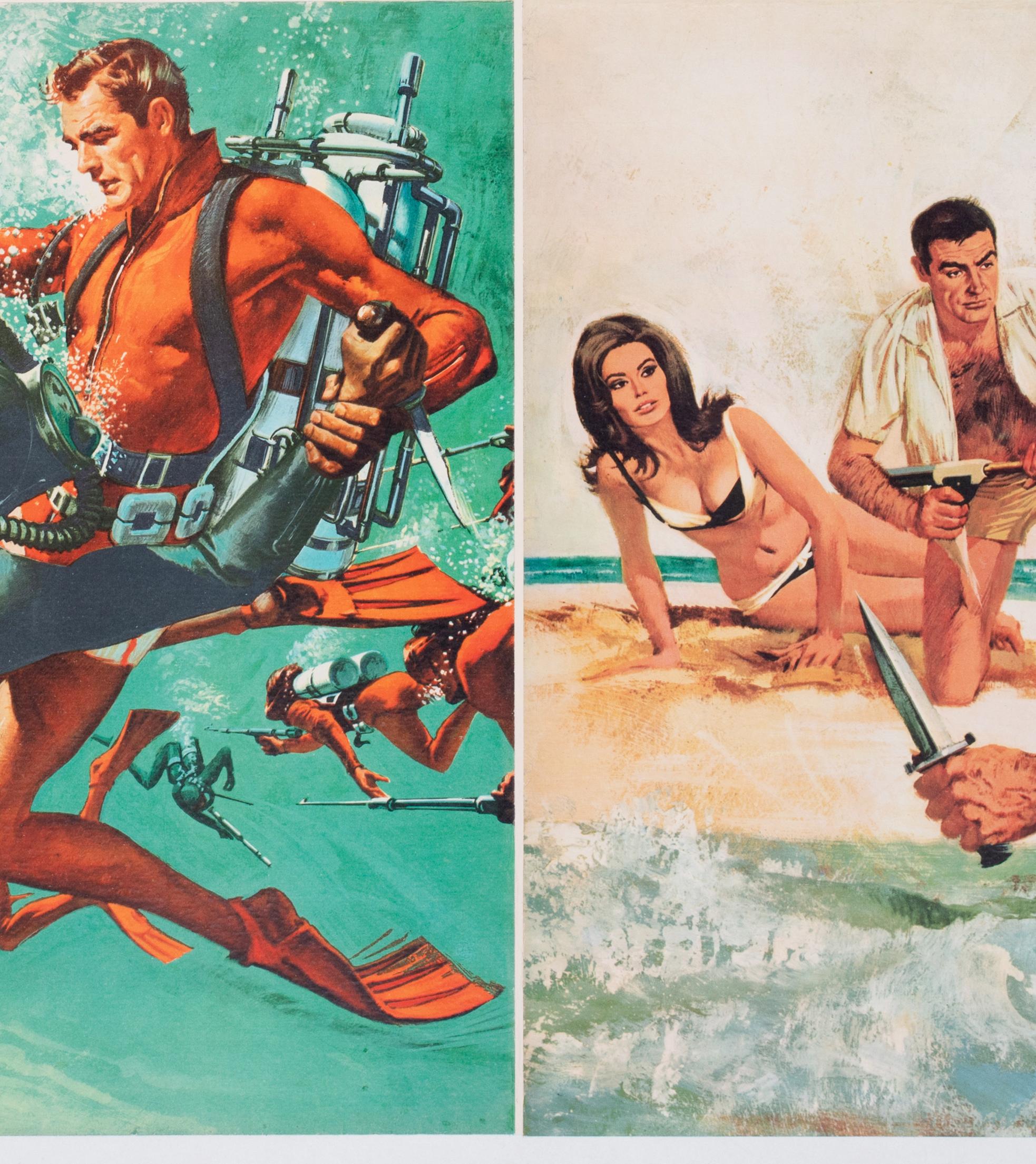 Thunderball 1965 UK Quad Advance Film Poster, Robert McGinnis & Frank McCarthy in vendita 1