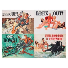 Thunderball 1965 UK Quad Advance Film Poster, Robert McGinnis & Frank McCarthy