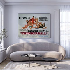 Thunderball 1965 UK Quad Film Poster, Robert McGinnis