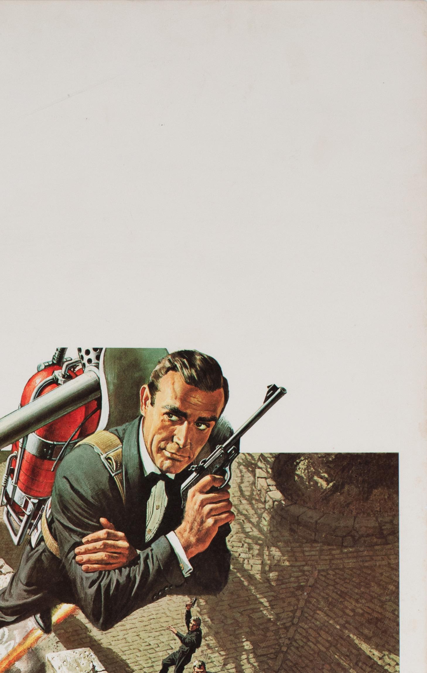 Thunderball 1965 US Window Card Film Poster, Robert McGinnis & Frank McCarthy en Excelente estado para la venta en Bath, Somerset