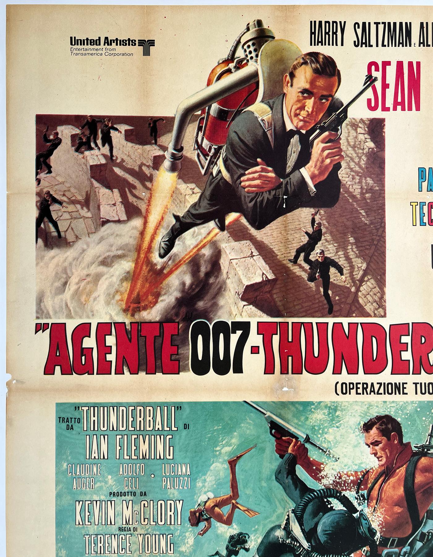 20th Century Thunderball 1970s Italian 2 Foglio Film Poster, McGinnis