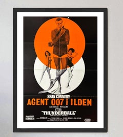 „Thunderball“ (dänische Fassung) – Originalplakat von Robert McGinnis, 1972
