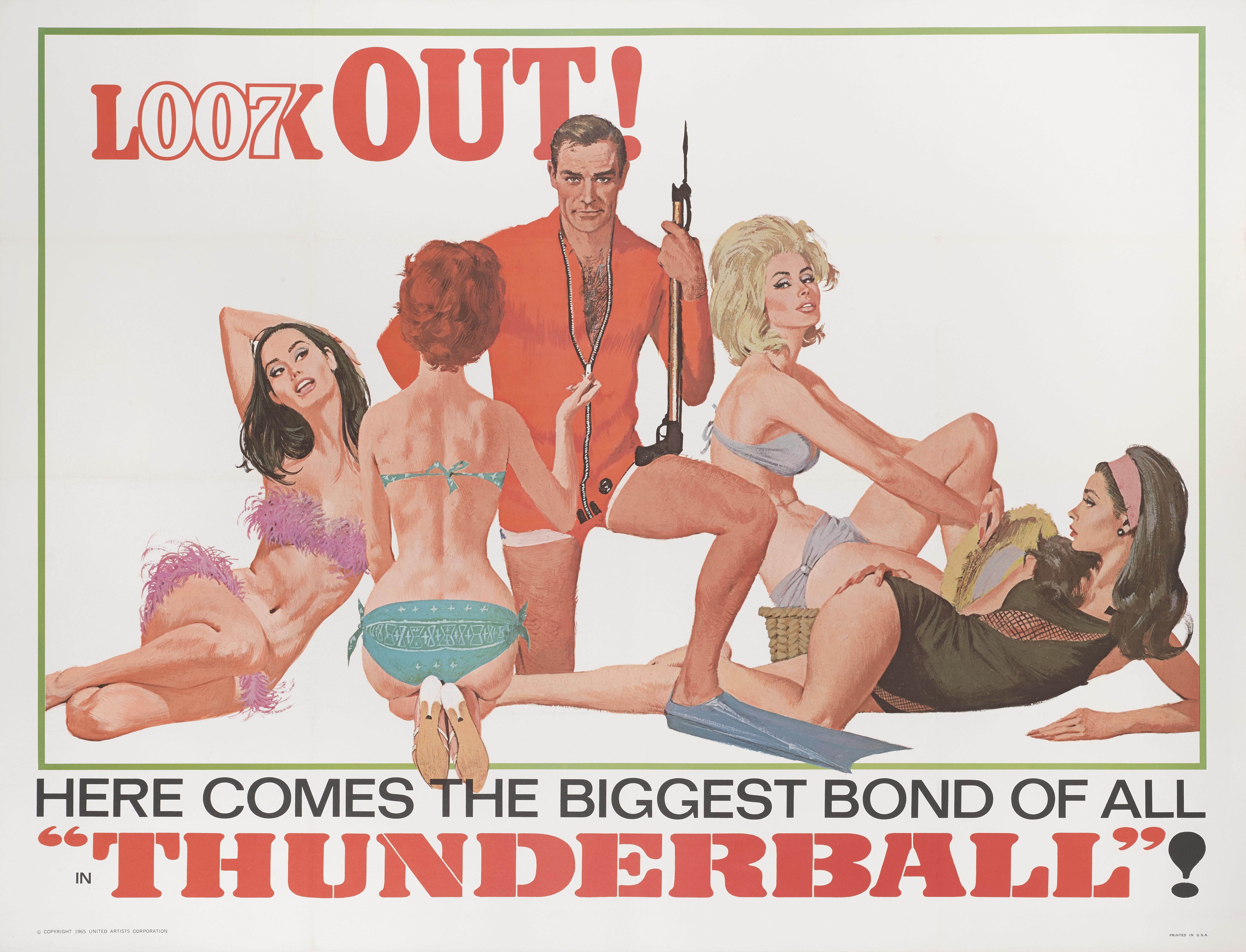 Affiche originale américaine de la première sortie du film en 1965
L'œuvre d'art est de : Robert E. McGinnis (né en 1926)
C'est l'une des affiches américaines de Sean Connery les plus difficiles à trouver. Elle a été conçue pour être collée dans le